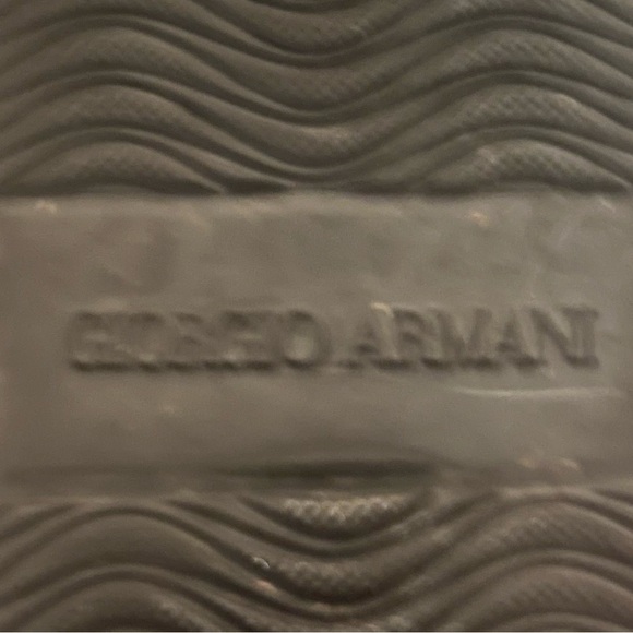 Giorgio Armani Black Pebbled Leather Ankle Boots. Worn once. 8 1/2. - Picture 10 of 11